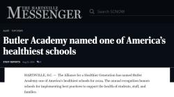 [News Clip] Butler Academy named  one of America's healthiest schools