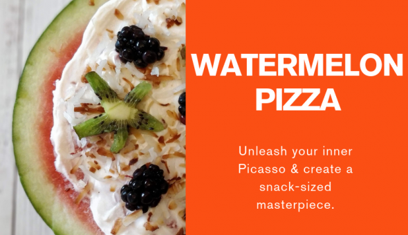 Watermelon pizza graphic