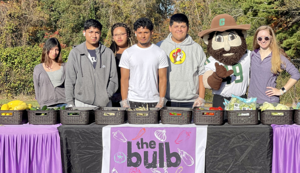 Garinger High School students lead school-day produce markets.
