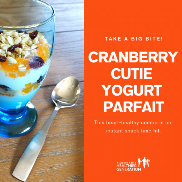 Afterschool Snacks: Cranberry Cutie Parfait | Alliance for a Healthier ...